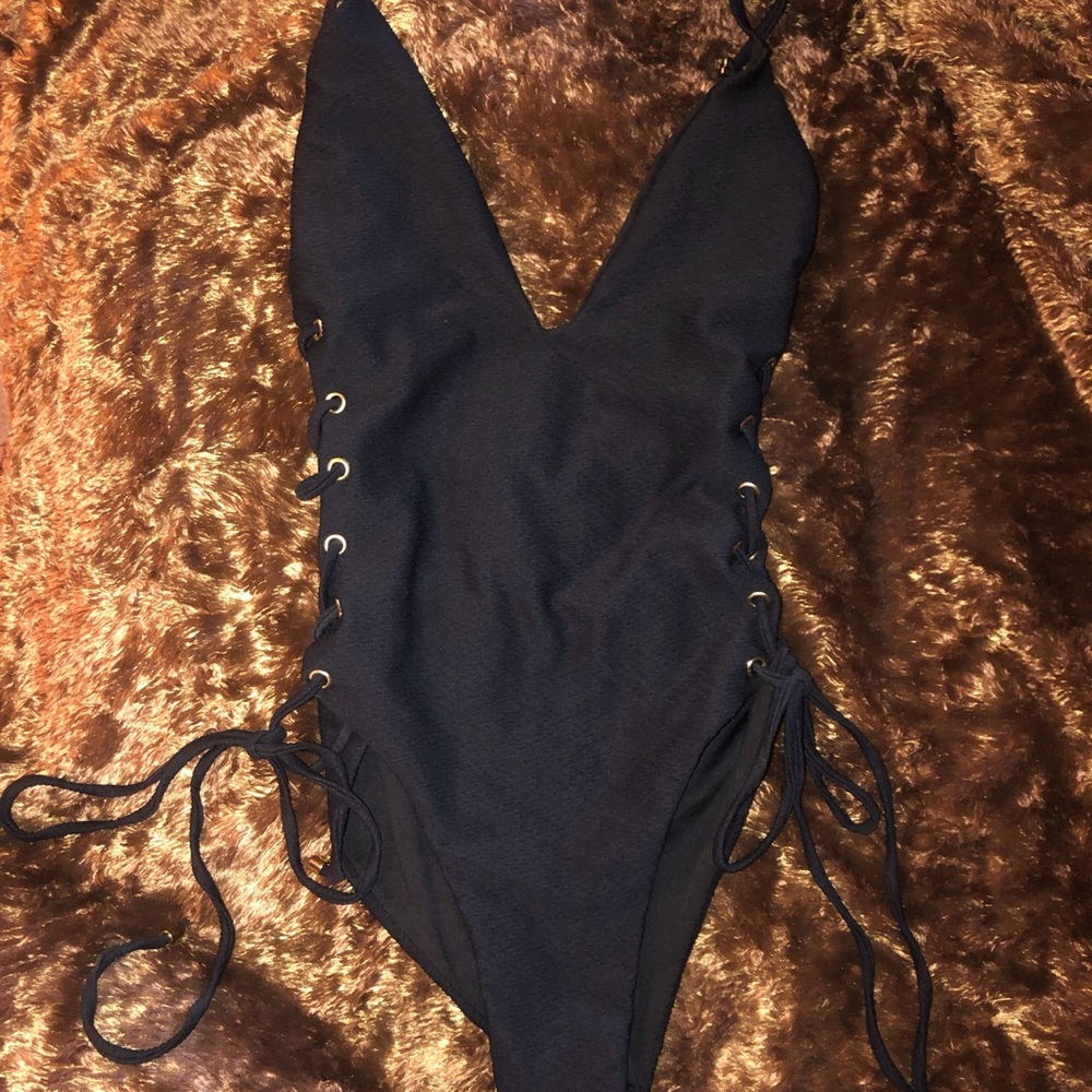 Blue life from shop planet blue lace up one piece